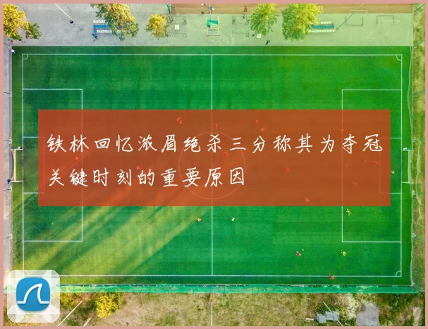 铁林回忆浓眉绝杀三分称其为夺冠关键时刻的重要原因